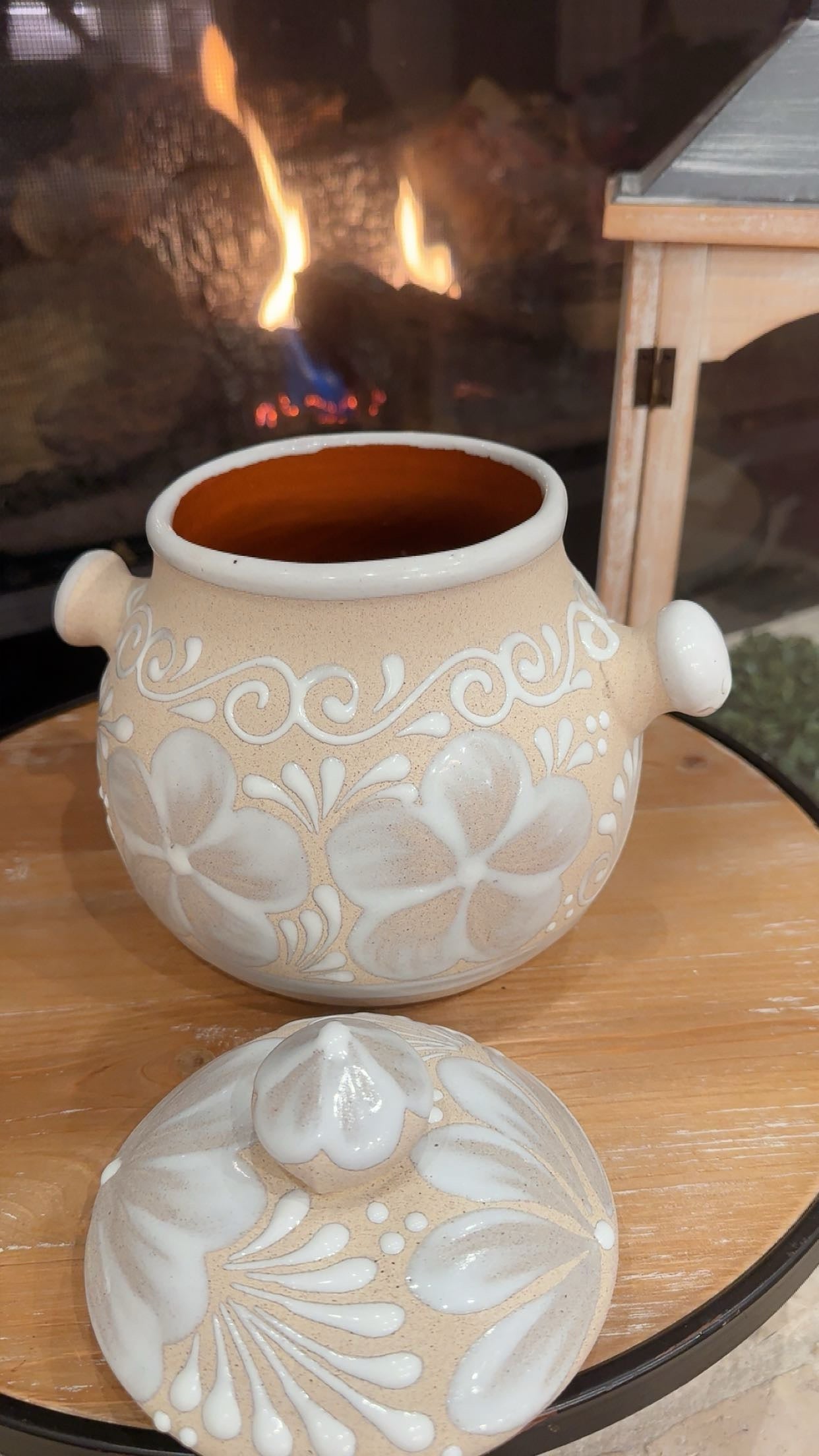 Bomba Pot Candle Blanco