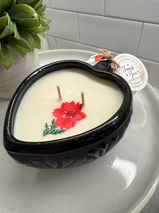 Corazon Black Heart Candle