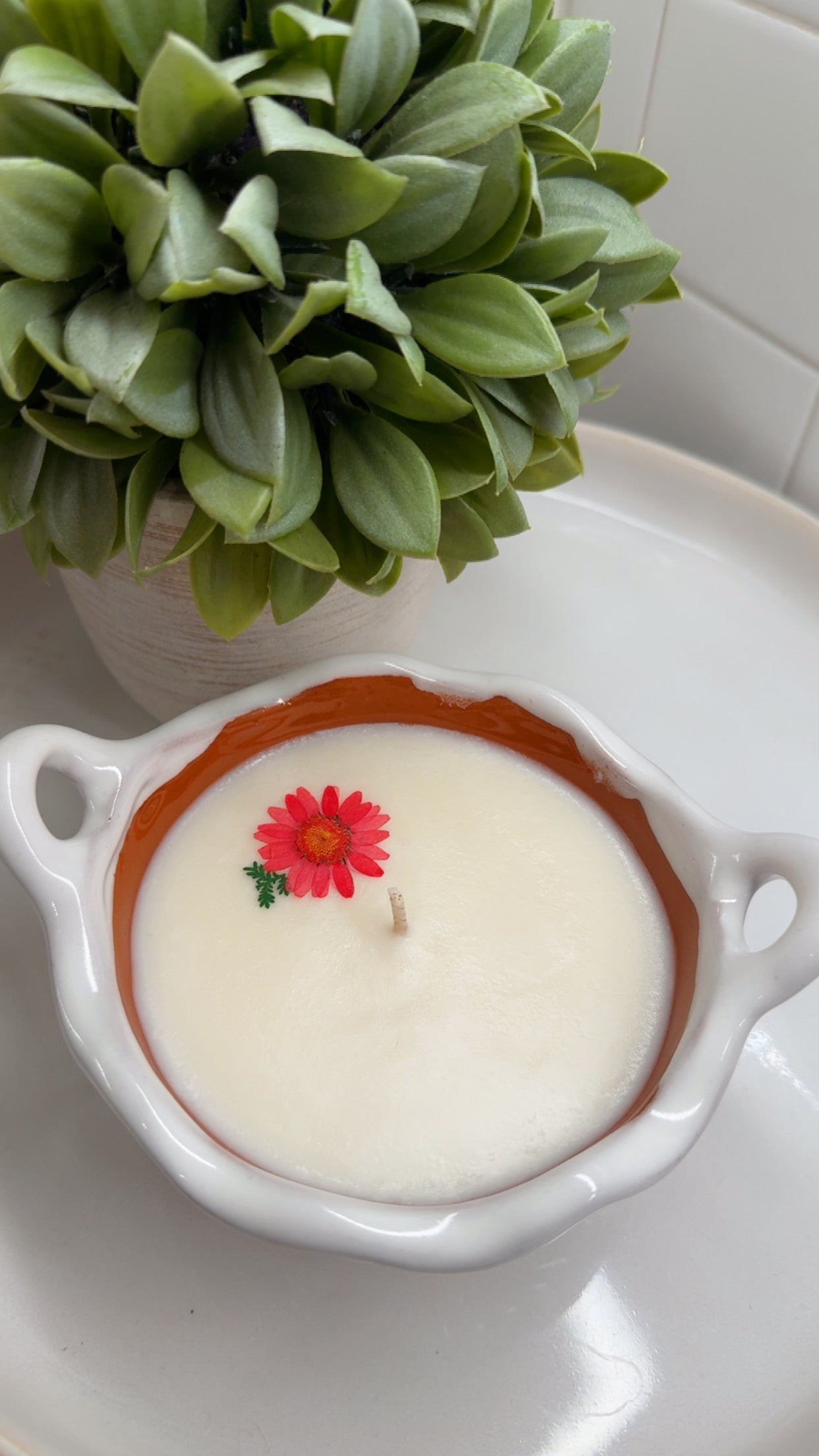 Cazuelita Candle Blanco