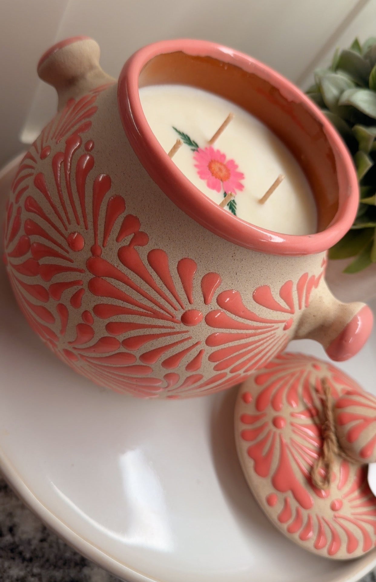 Bomba Pot Candle Pink