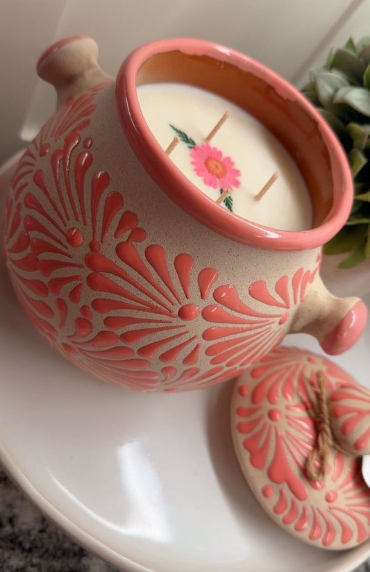 Bomba Pot Candle Pink