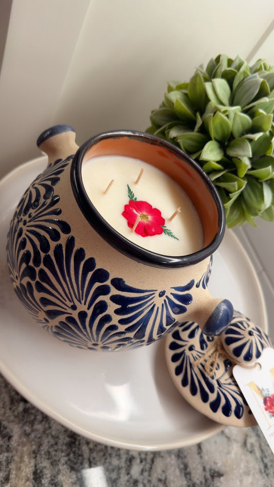 Bomba Pot Candle Azul