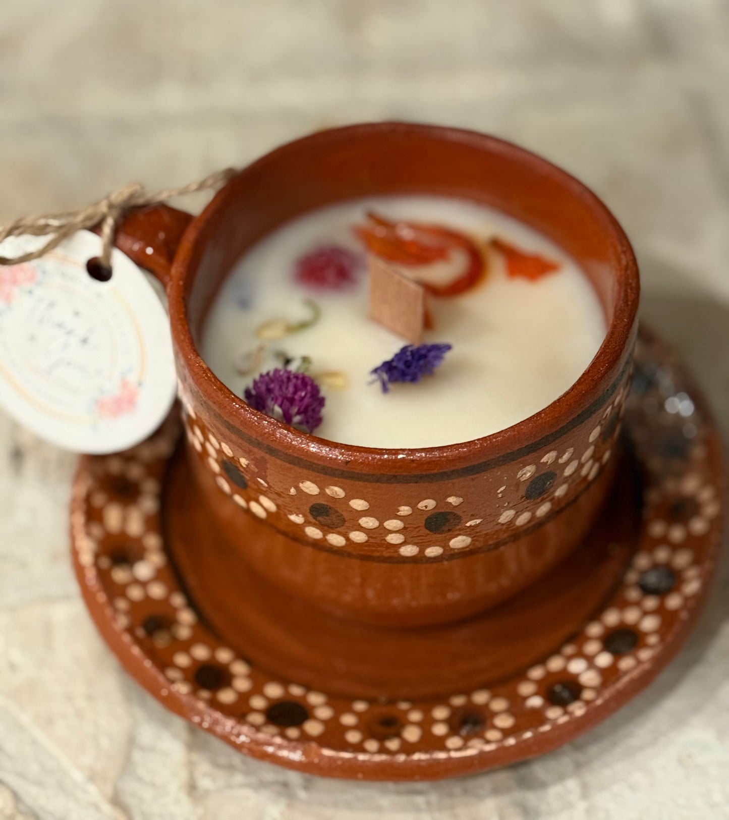 Candle Taza & Saucer Plate