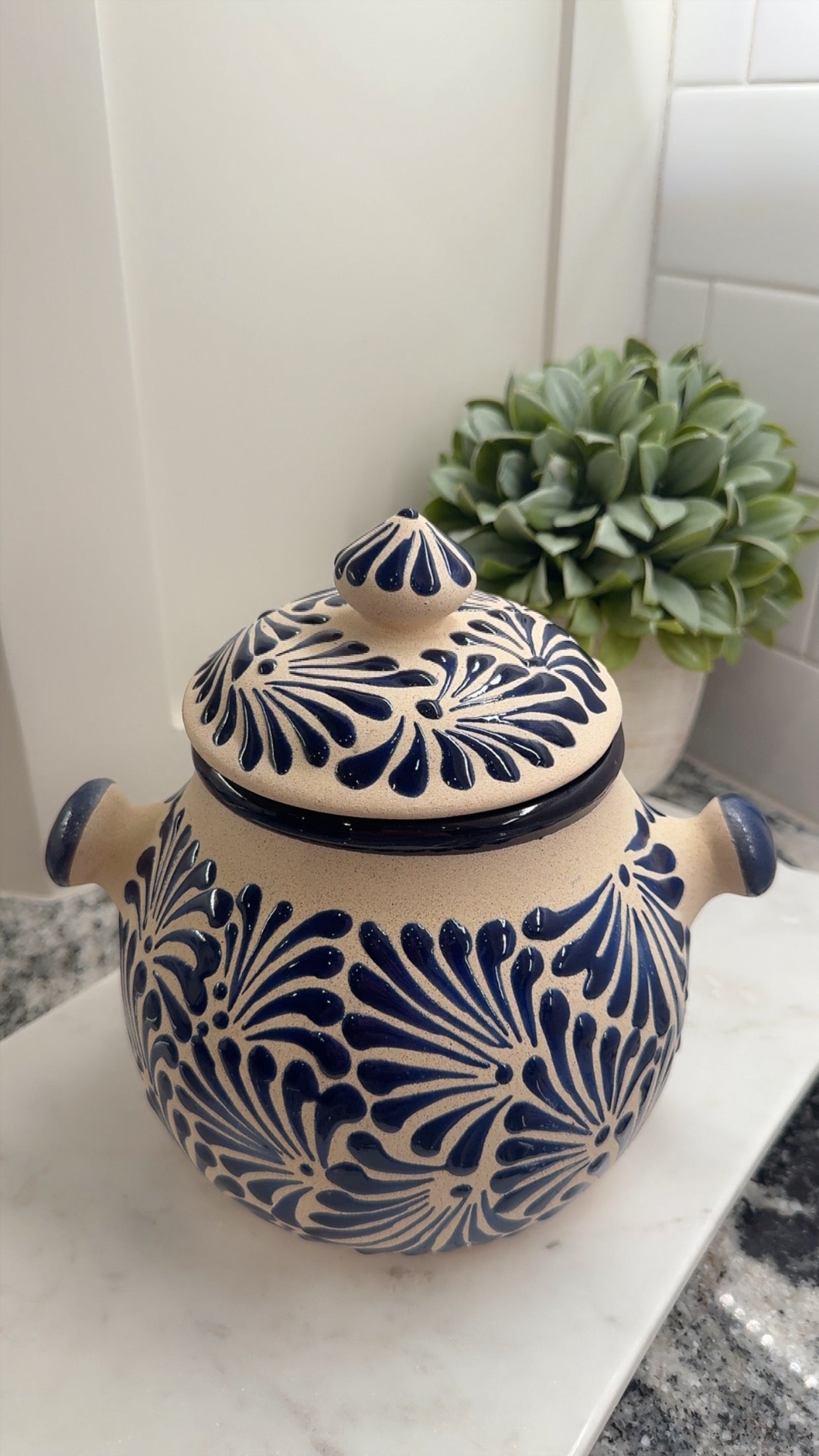 Bomba Pot Candle Azul