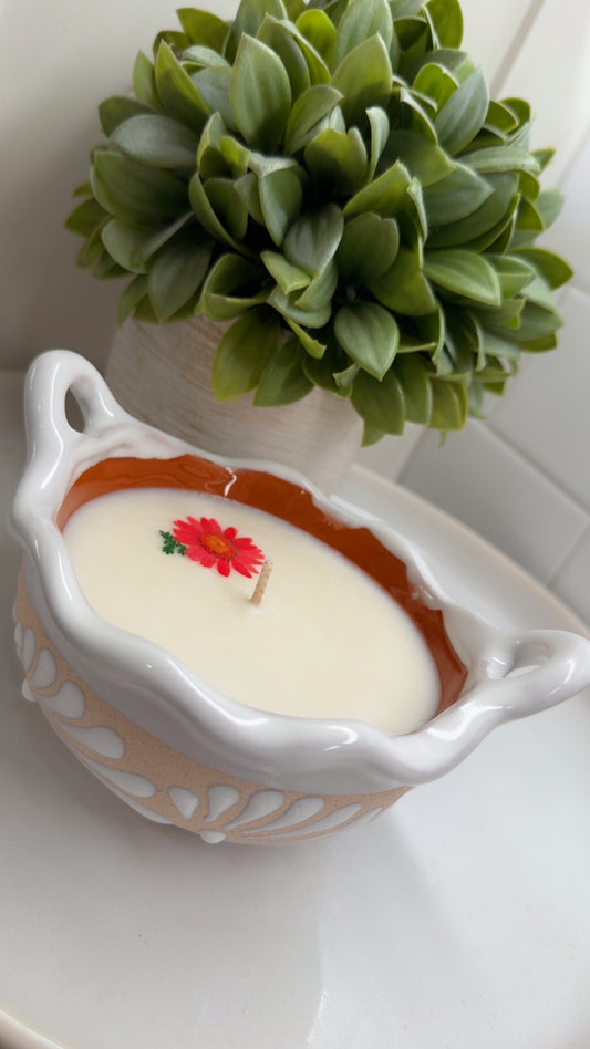 Cazuelita Candle Blanco