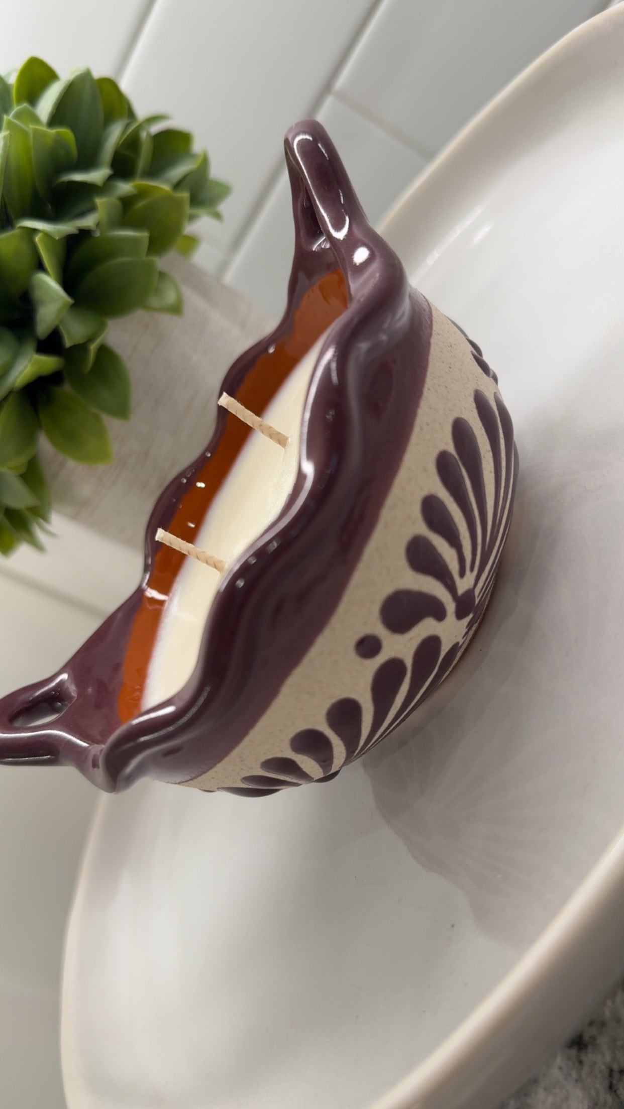 Cazuelita Candle Purple