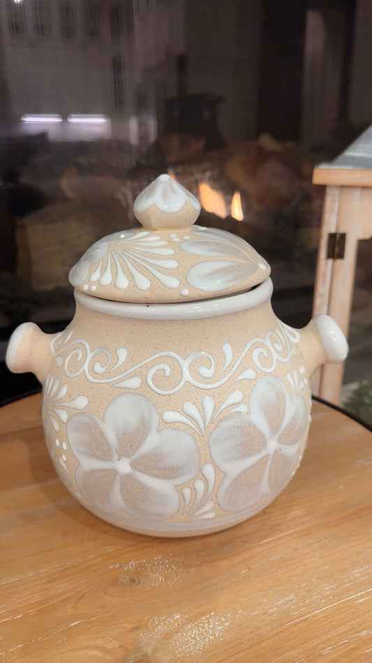 Bomba Pot Candle Blanco