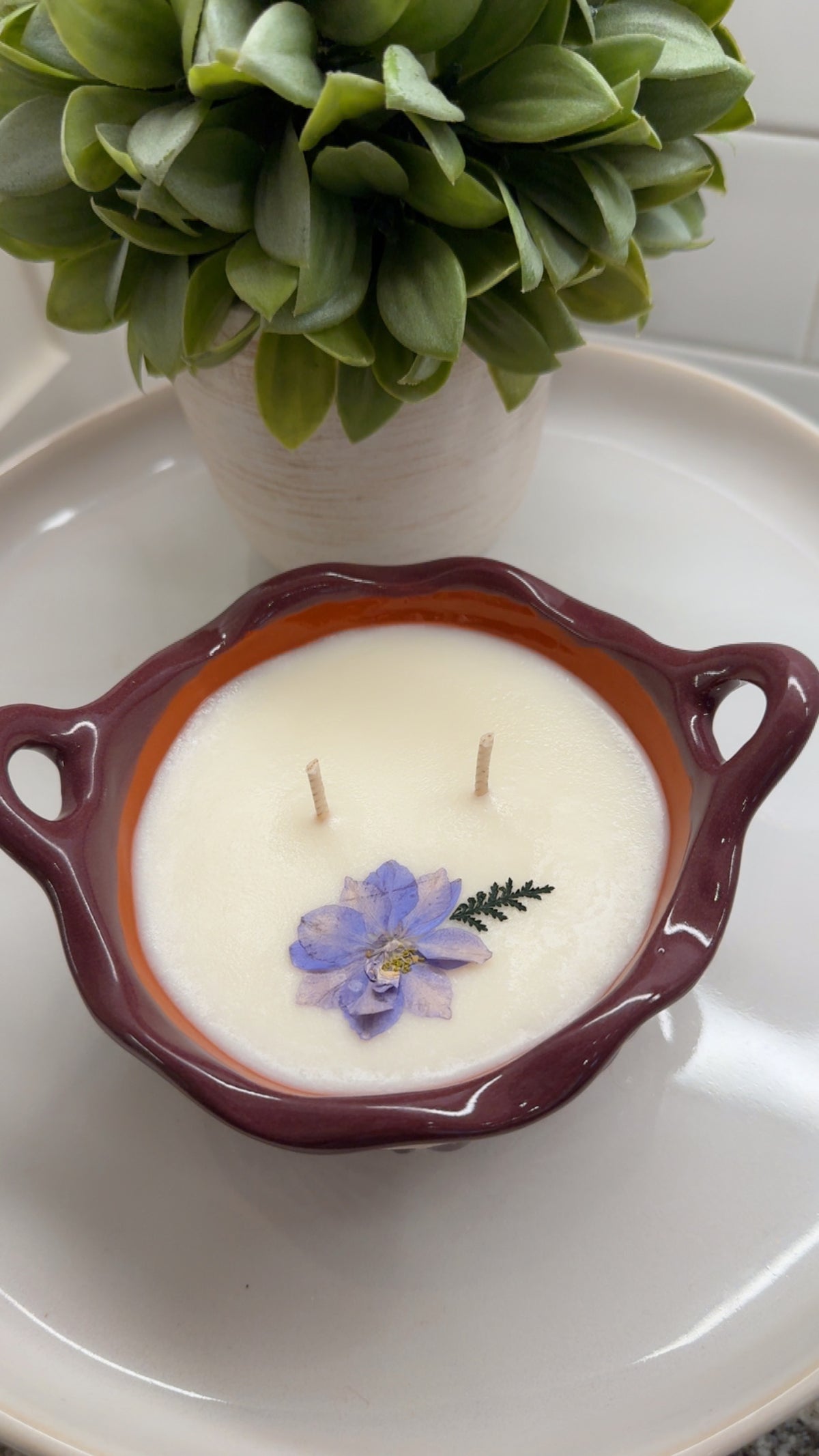 Cazuelita Candle Purple