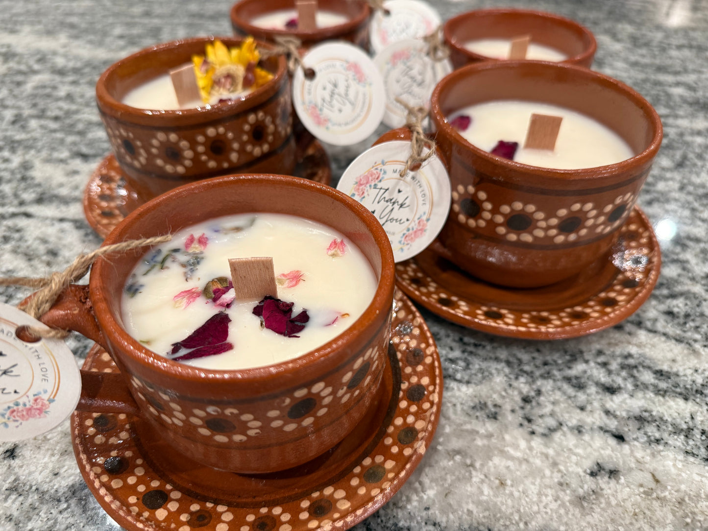 Candle Taza & Saucer Plate