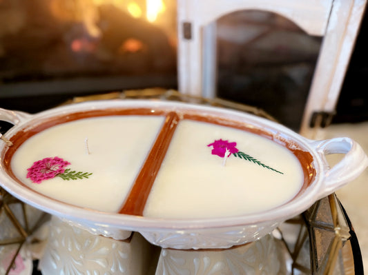 Double Salsa Candle Bowl