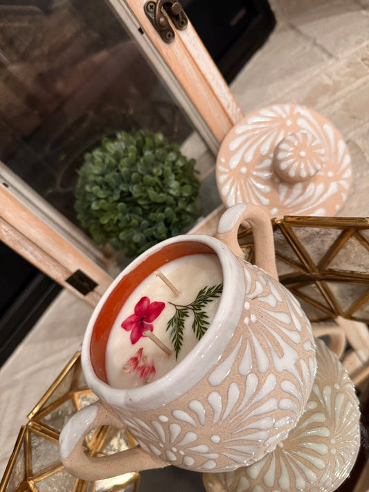 Candle Sugar Bowl White