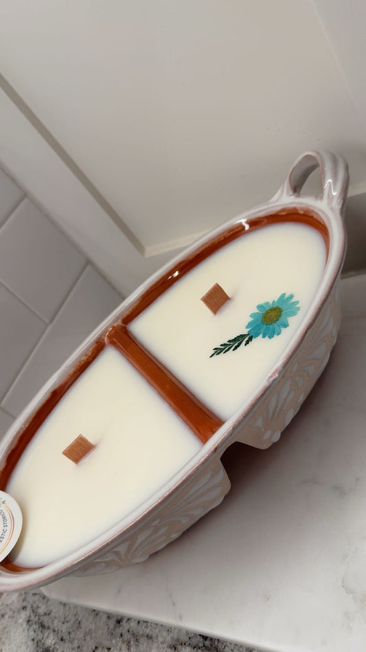 Double Salsa Candle Bowl