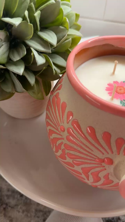 Bomba Pot Candle Pink