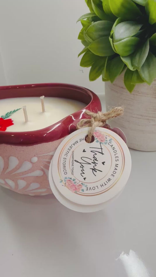 Corazon Pink Heart Candle